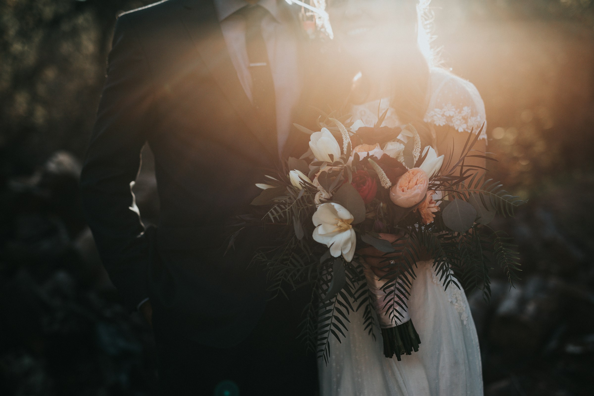 A couple sharing their first dance at a wedding